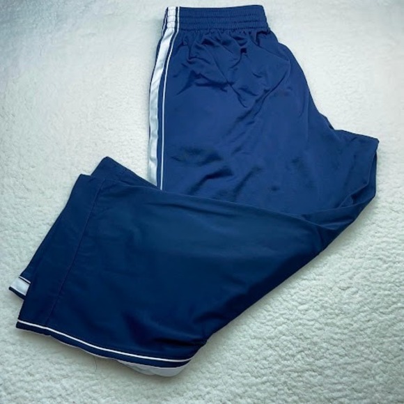 Nike Track Pants Men's XXL Blue White Athletic Drawstring Training Activewear - Picture 1 of 9